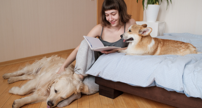 reading with dogs